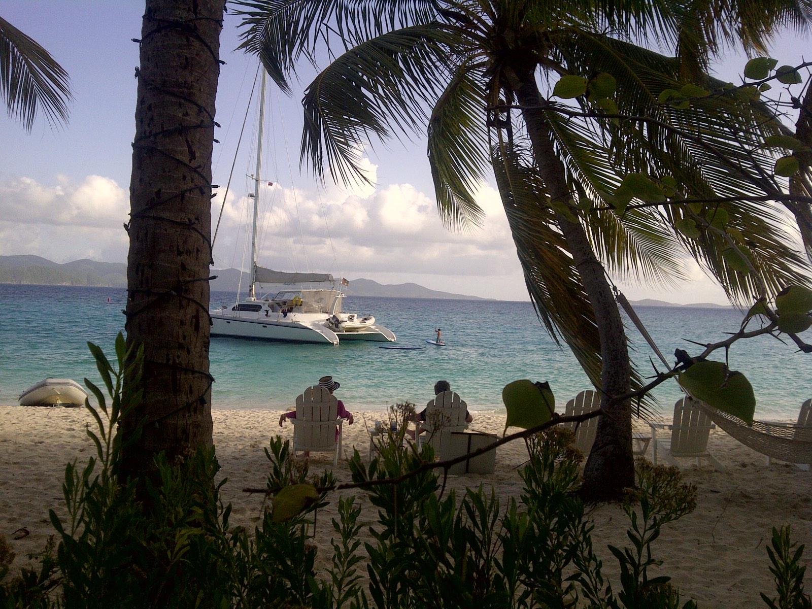 Anchorage off a British Virgin Islands beach — the region BVI '27 sails